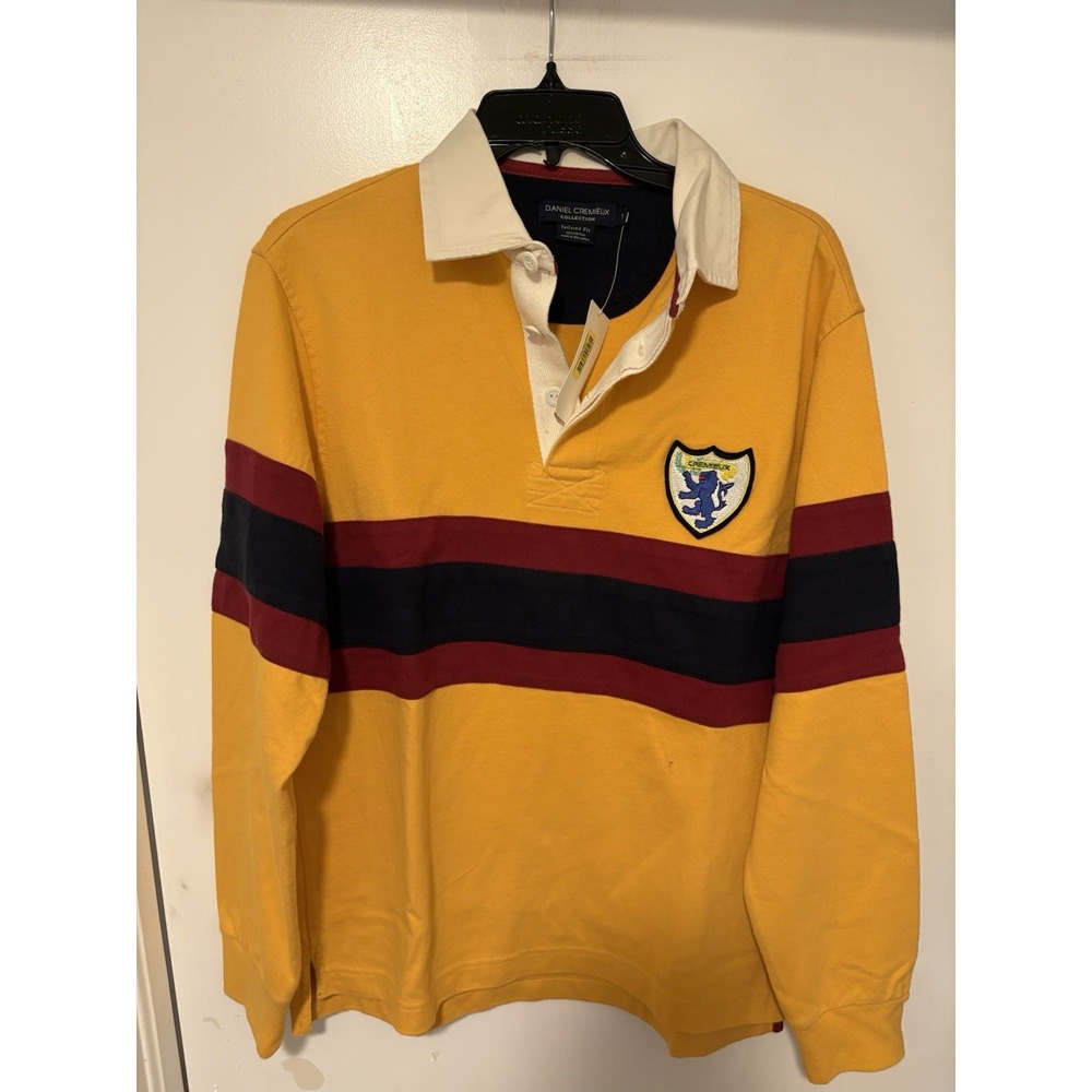 Daniel Cremieux Long Sleeve Rugby Polo Size S NWT